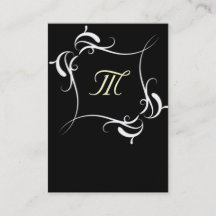 Affärskort för svartvita anpassaden