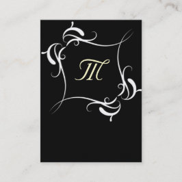 Affärskort för svartvita anpassaden visitkort