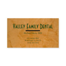 Affärskort för tandvård