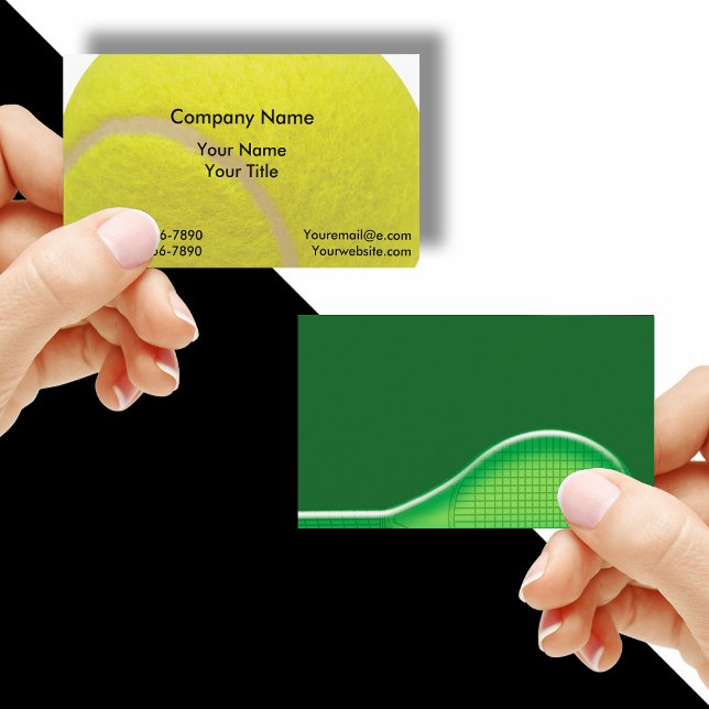 Affärskort för tennis Instructor Visitkort (Skapare uppladdad)