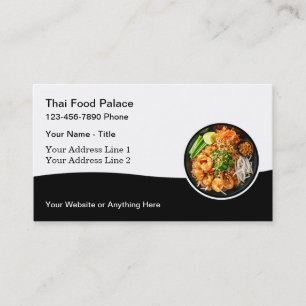Affärskort för Thai Food Restaurang-Cuisine Visitkort