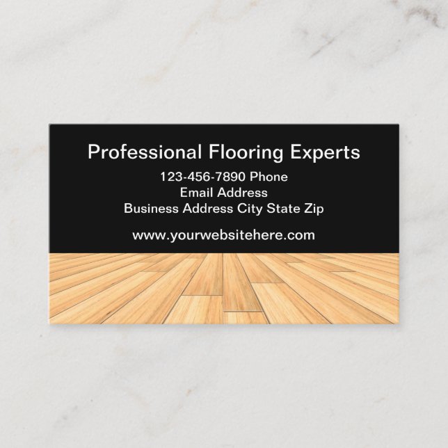 Affärskort för trädbeläggning visitkort (Framsida)