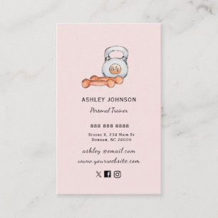 Affärskort för  träningsapparater för personlig tr visitkort