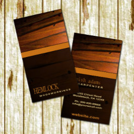 Affärskort för trärådning (Hardwood Flood Wood Pri Visitkort
