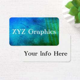 Affärskort för trendigets vattenfärg visitkort