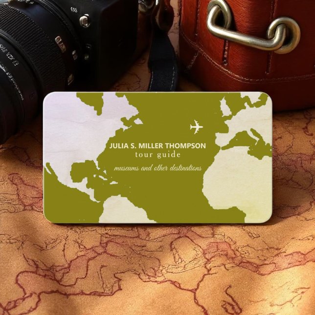 Affärskort för turistguider visitkort (Skapare uppladdad)