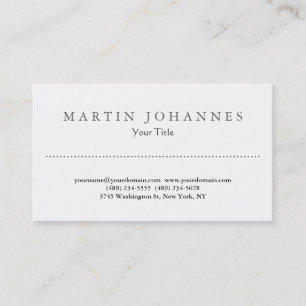 Affärskort för unik vit fantastisk visitkort