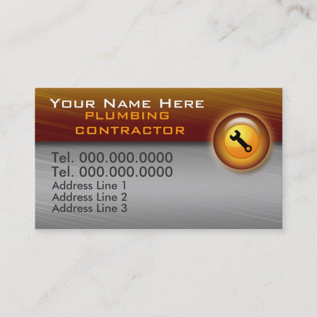 Affärskort för uppsamlingskontraktor visitkort (Framsida)