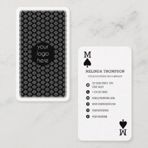 Affärskort för uppspelning av Logotyp för företag Visitkort