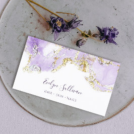 affärskort för utformning av lavender-marbling visitkort