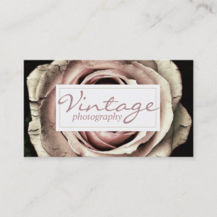 Affärskort för vacker Vintage-fotodesign Visitkort