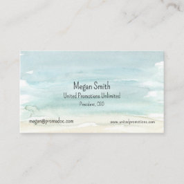 Affärskort för vattenfärgsAbstrakt Visitkort