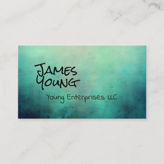 affärskort för vattenfärgsdesign, anpassningsbar visitkort (Framsida)