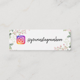 affärskort för vattenfärgsförebild för Blommi Mini Visitkort