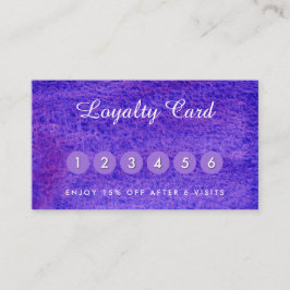 Affärskort för vattenfärgsviolett visitkort