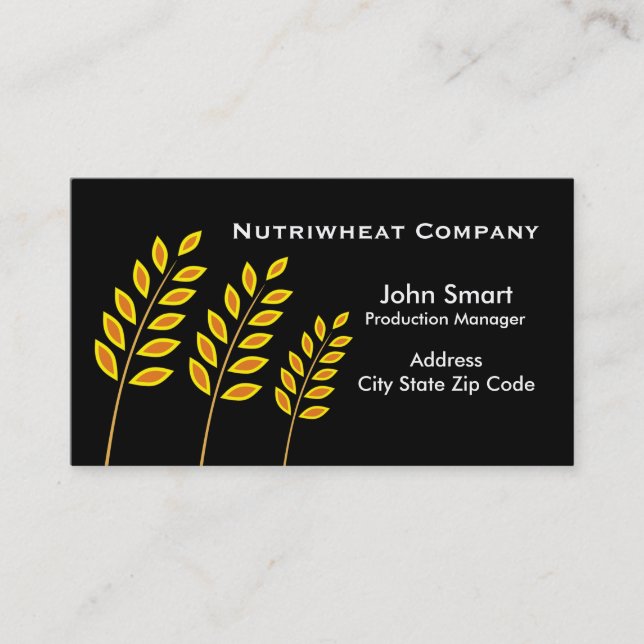 Affärskort för veteföretag visitkort (Framsida)