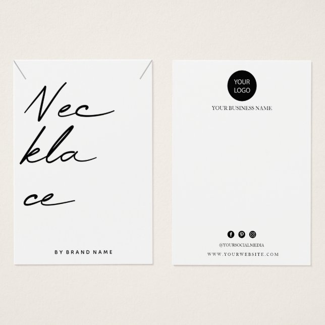 Affärskort för Visning av klace Visitkort (Framsida & baksida)