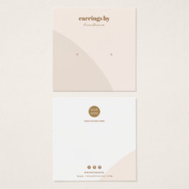 Affärskort för Visning av rosa Fyrkantigt Visitkort