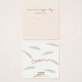 Affärskort för Visning av rosa Fyrkantigt Visitkort