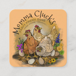 Affärskort Fyrkantigt Visitkort