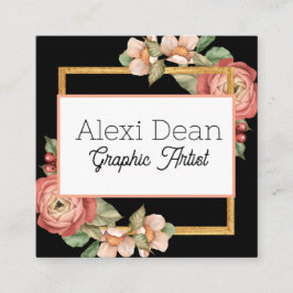 Affärskort Fyrkantigt Visitkort