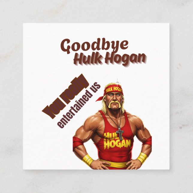 Affärskort Fyrkantigt Visitkort (Baksida)