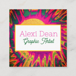 Affärskort Fyrkantigt Visitkort