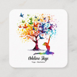 Affärskort Fyrkantigt Visitkort