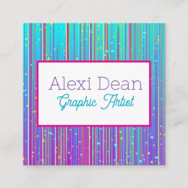 Affärskort Fyrkantigt Visitkort