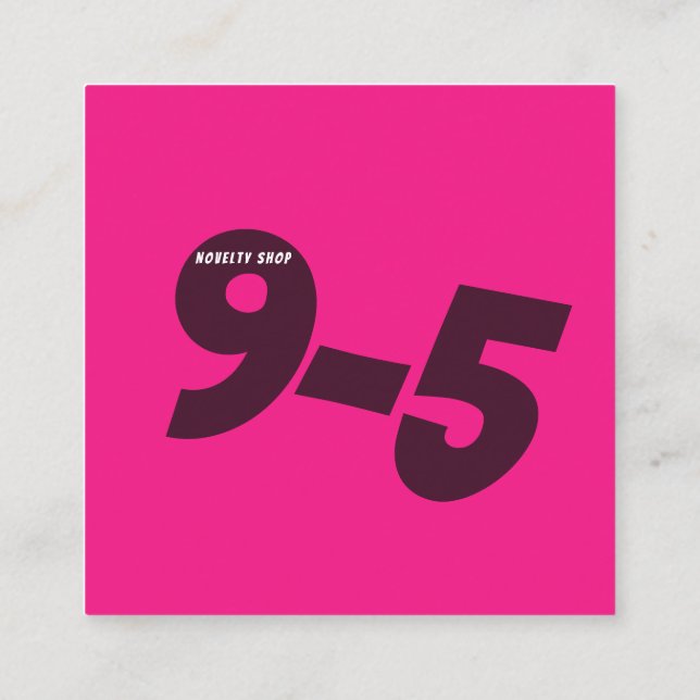 Affärskort Fyrkantigt Visitkort (Baksida)