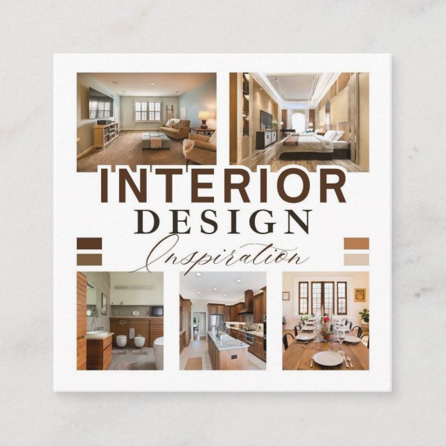 Affärskort Fyrkantigt Visitkort (Framsida)