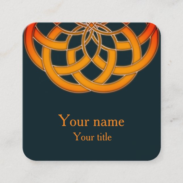 affärskort fyrkantigt visitkort (Framsida)