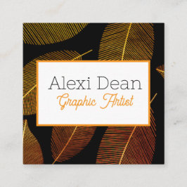 Affärskort Fyrkantigt Visitkort