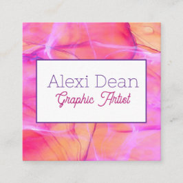 Affärskort Fyrkantigt Visitkort