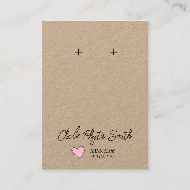 Affärskort - handgjorda Visningar Visitkort (Framsida)