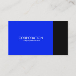 affärskort i blå och svart klass med webbplats visitkort