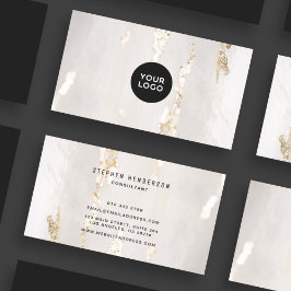 Affärskort i Classy Modern Gold Foil Logotyp  Visitkort
