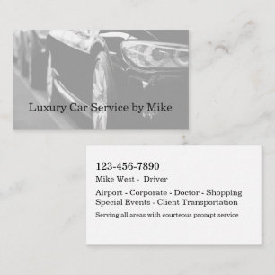 Affärskort i Classy Taxi Service Luxury Visitkort
