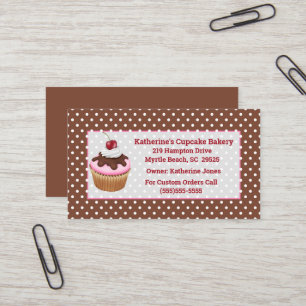 Affärskort i Cupkaka Bakery Visitkort