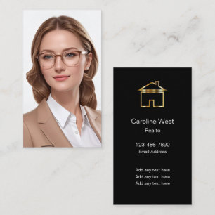 Affärskort i Luxury Porträtt Silke Stil Visitkort