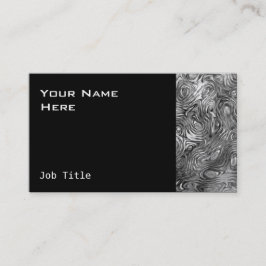 Affärskort i moln utskrift, svart sida visitkort