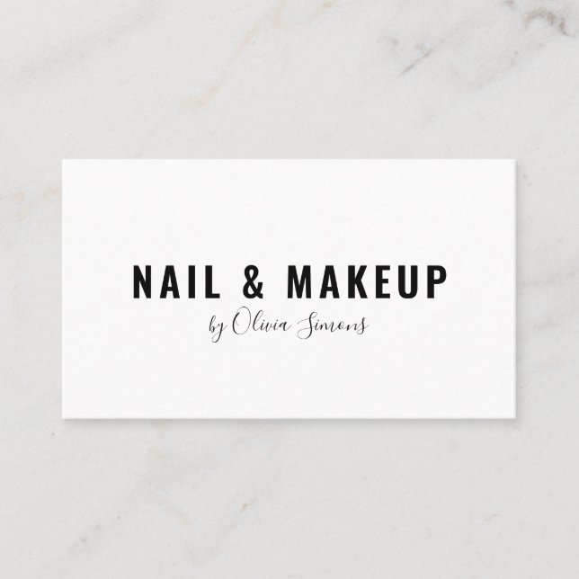 Affärskort i stil av minimalism visitkort (Framsida)