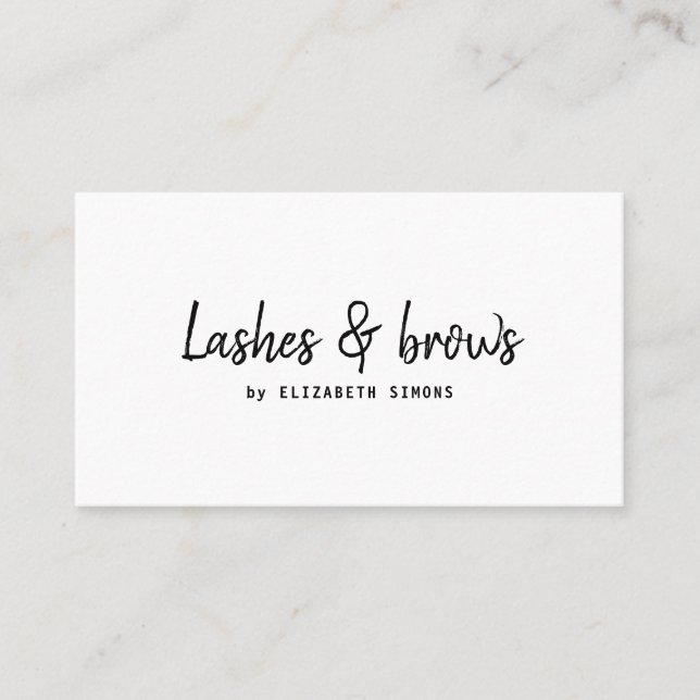 Affärskort i stil av minimalism. visitkort (Framsida)