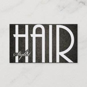 Affärskort i Stylist för elegant Hair Damask Visitkort