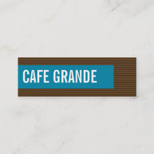affärskort > kafégrande [choklad:blå grön] mini visitkort