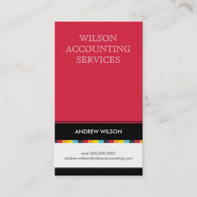 AFFÄRSKORT:: Kontrollör 2P Visitkort (Framsida)