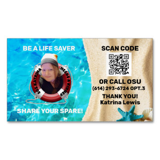 Affärskort Magnet