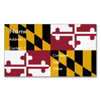 Affärskort Magnet med Flagga av Maryland