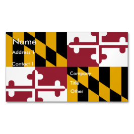 Affärskort Magnet med Flagga av Maryland