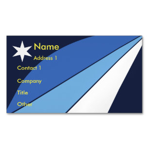 Affärskort Magnet med Flagga Columbia